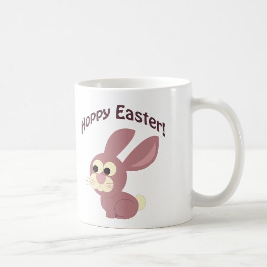 Hoppy Easter Pink Bunny Koffiemok (Rechts)