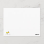 "Hoppy Easter" Punny Bunny Postcard Briefkaart (Achterkant)