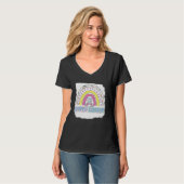 Hoppy easter  rainbow easter easters day easter bu t-shirt (Voorkant volledig)