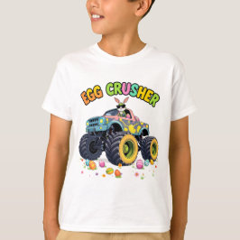 Hoppy Easter Ride Bunny rijdt monstertruck aan T-shirt