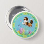 Hoppy Easter Ronde Button 7,6 Cm (Voorkant /achterkant)