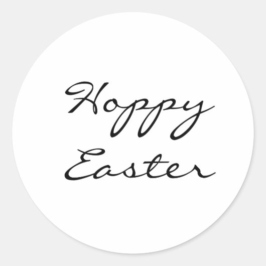 Hoppy Easter Ronde Sticker (Voorkant)