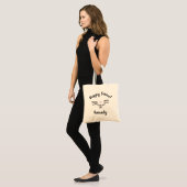 Hoppy Easter schattig grappig konijnengezicht aang Tote Bag (Voorkant (model))