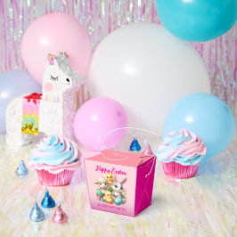 Hoppy Easter Schattige Bunny Chicks Lamb Schildere Bedankdoosjes