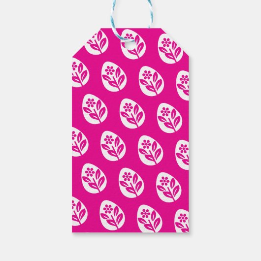 Hoppy Easter Schattige Bunny Chicks Lamb Schildere Cadeaulabel (Achterkant)