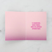 Hoppy Easter Schattige Bunny Chicks Lamb Schildere Feestdagen Kaart (Binnen)