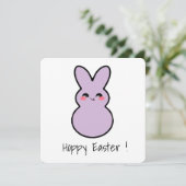 Hoppy Easter Schattigee konijnenkaart Feestdagenkaart (Staand voorkant)