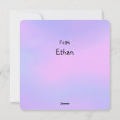 Hoppy Easter Schattigee konijnenkaart Feestdagenkaart (Achterkant)