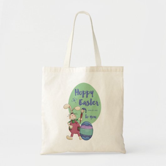 Hoppy Easter voor je artiest Bunny Tote Bag (Voorkant)