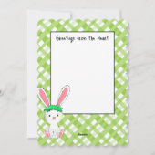 Hoppy Easter Wenskaart met Bunny Feestdagenkaart (Achterkant)