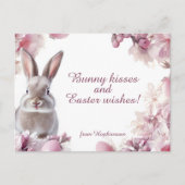  🐇Hoppy Easter Wishes Feestdagenkaart (Voorkant)