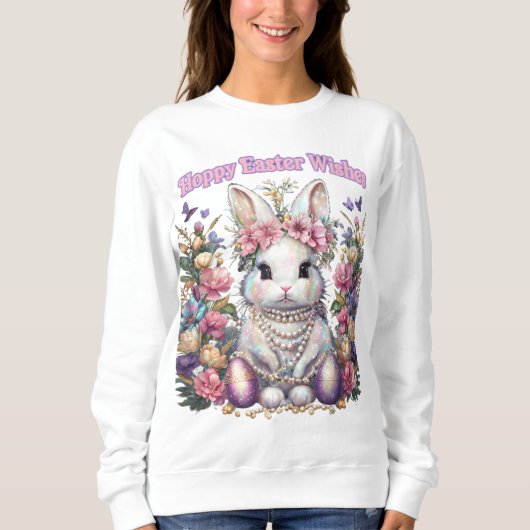 Hoppy Easter Wishes sweatshirt (Voorkant)