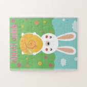 Hoppy Easter word pun cartoon bunny easter Legpuzzel (Horizontaal)