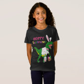 Hoppy Eastrawr Bunny Dinosaur Easter T-Shirt (Voorkant volledig)