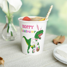 Hoppy Eastrawr Bunny Dinosaur Paper cup Papieren Bekers