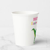 Hoppy Eastrawr Bunny Dinosaur Paper cup Papieren Bekers (Rechts)