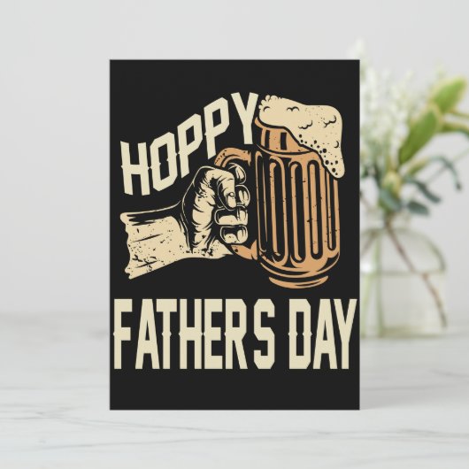 hoppy fathers day bedankkaart (Staand voorkant)