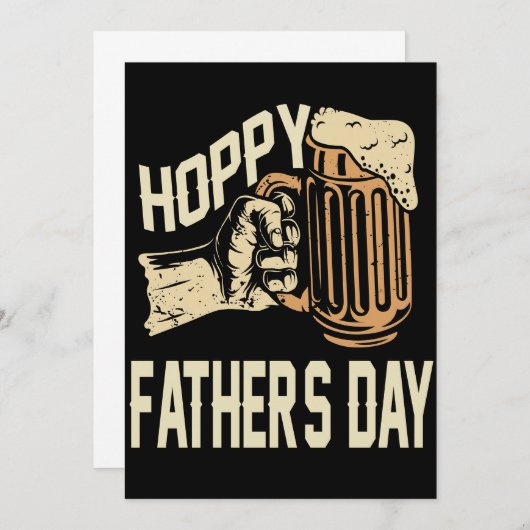 hoppy fathers day bedankkaart (Voorkant / Achterkant)