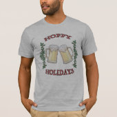Hoppy Feestdagen Beer Mannen Tee Shirt (Voorkant)