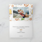 Hoppy Feestdagen bier Fles Holiday Fotokaart (Binnen)