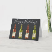 Hoppy Feestdagen bier Fles Holiday Fotokaart (Voorkant)