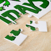 Hoppy Feestdagen Cartoon kerstkikkers Legpuzzel (Zijkant)