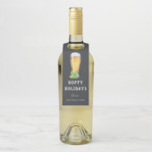 Hoppy Feestdagen Chalkboard Bottle Hanger (Op fles)