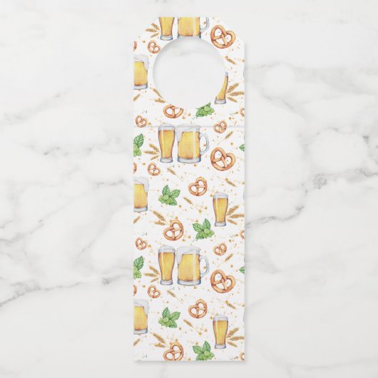 Hoppy Feestdagen Chalkboard Bottle Hanger (Achterkant)