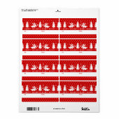 Hoppy Feestdagen elke konijn Schattige konijnen va Etiket (Full Sheet)