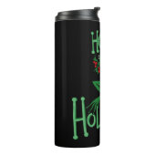 Hoppy Feestdagen Funny Christmas Frog Thermosbeker (Gedraaid links)