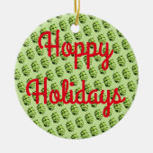 Hoppy Feestdagen Keramisch Ornament (Voorkant)