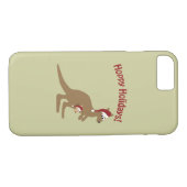 Hoppy Feestdagen! Kerst Kangaroo Case-Mate iPhone Case (Achterkant (Horizontaal))