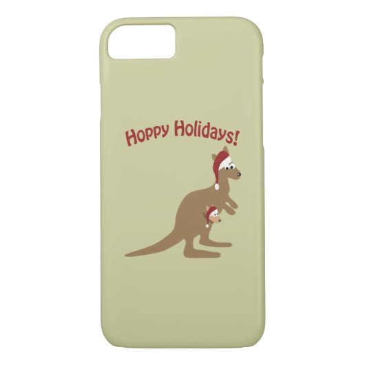 Hoppy Feestdagen! Kerst Kangaroo Case-Mate iPhone Case (Achterkant)
