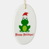 Hoppy Feestdagen kerstkerstversiering Keramisch Ornament (Rechts)