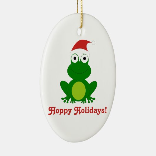 Hoppy Feestdagen kerstkerstversiering Keramisch Ornament (Rechts)