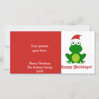 Hoppy Feestdagen Santa Frog Feestdagenkaart
