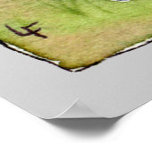 Hoppy Feet Cartoon Rabbits Poster afdrukken (Hoek)