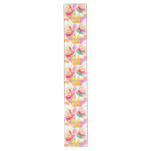 Hoppy Floral Bunny Tablerunner Lange Tafelloper (Voorkant)