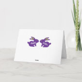 Hoppy Folklore Easter naar uw aangepaste tekst Bri Kaart (Achterkant)