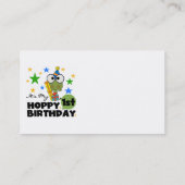 Hoppy Frog 1st Birthday T shirten en geschenken Visitekaartje (Achterkant)