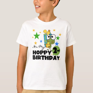 Hoppy Frog 2e verjaardag T-shirts en cadeautjes