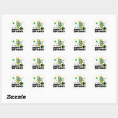 Hoppy Frog 2e verjaardag T-shirts en cadeautjes Ronde Sticker (Vel)