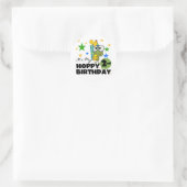 Hoppy Frog 2e verjaardag T-shirts en cadeautjes Ronde Sticker (Tas)
