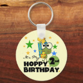 Hoppy Frog 2e verjaardag T-shirts en cadeautjes Sleutelhanger (Voorkant)