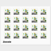 Hoppy Frog 2e verjaardag T-shirts en cadeautjes Vierkante Sticker (Vel)