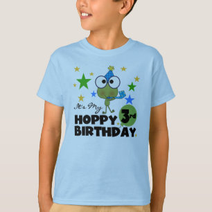 Hoppy Frog 3e verjaardag Tshirts en geschenken