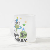 Hoppy Frog 3e verjaardag Tshirts en geschenken Matglas Koffiemok (Voorkant links)