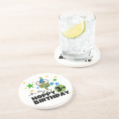 Hoppy Frog 3e verjaardag Tshirts en geschenken Zandsteen Onderzetter (Zijkant)