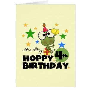 Hoppy Frog 4th Birthday T-shirts en geschenken