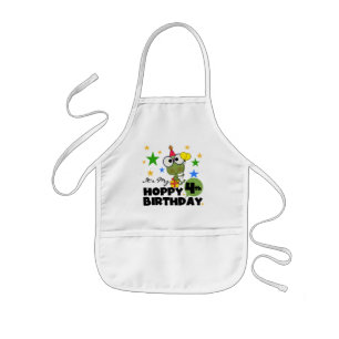 Hoppy Frog 4th Birthday T-shirts en geschenken Kinder Schort